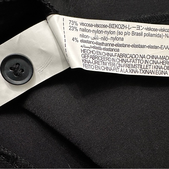 Zara Black Button-Up Midi Shirt Dress SZ Medium Goth Steampunk NWT - Picture 5 of 10